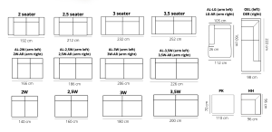Nr. 2 / Sofa oder Ecke / in Stoff oder Leder / ab 2078 €